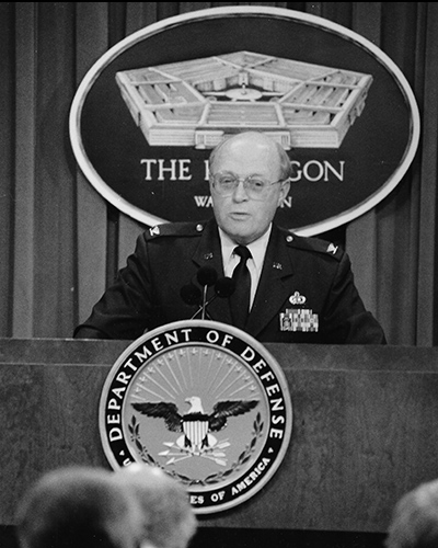 Col Kennett at Pentagon Podium