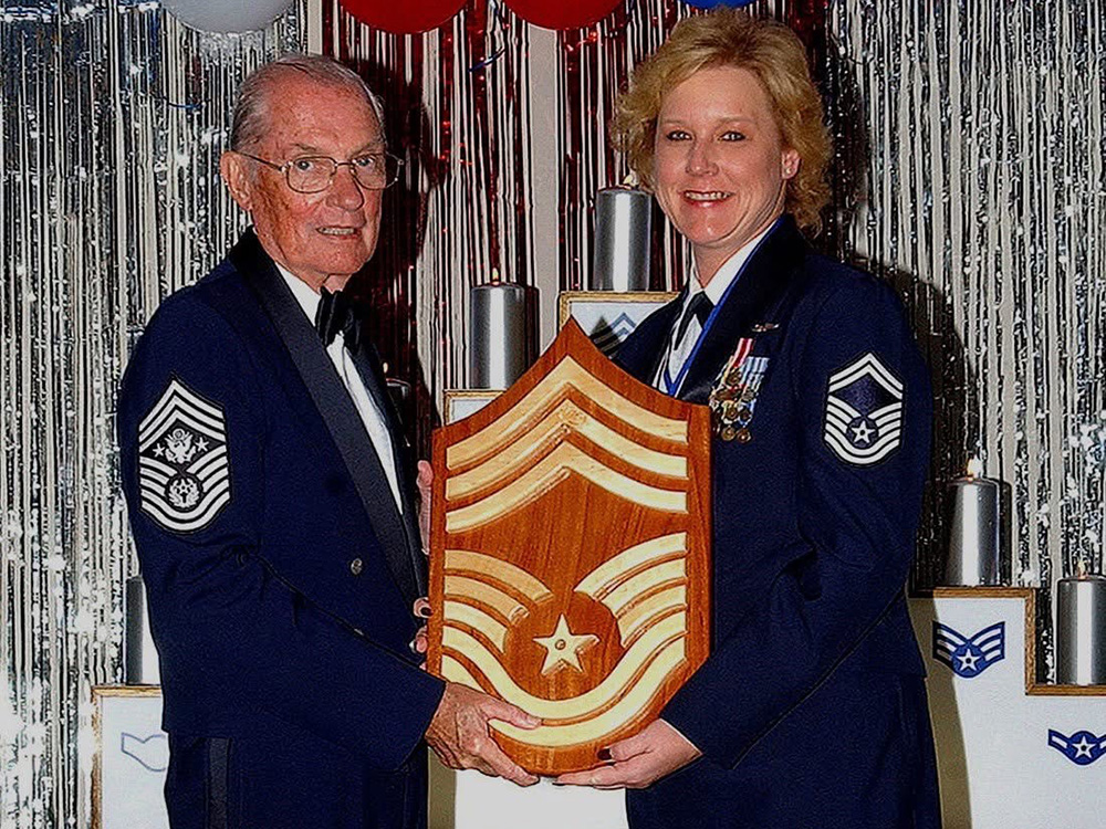 Renee with CMSAF McCoy