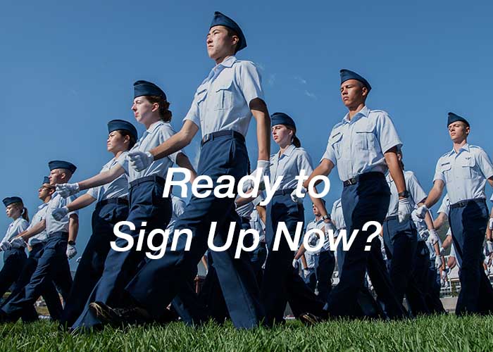 Academy cadets on Acceptance Day