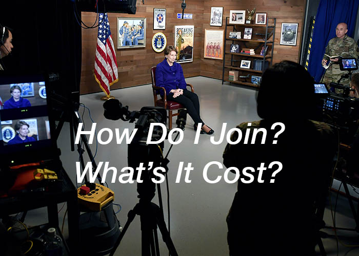 SECAF in Pentagon Studio and Ed Thomas
