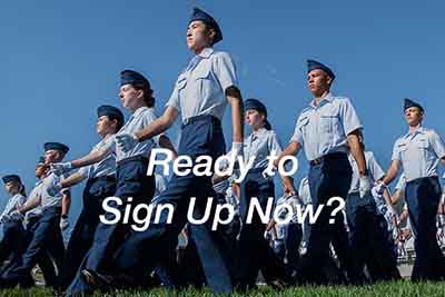 Academy Cadets at Acceptance Day Parade