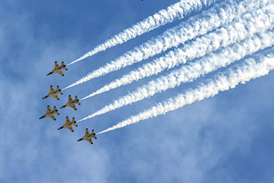 Thunderbirds at Beale Air Show